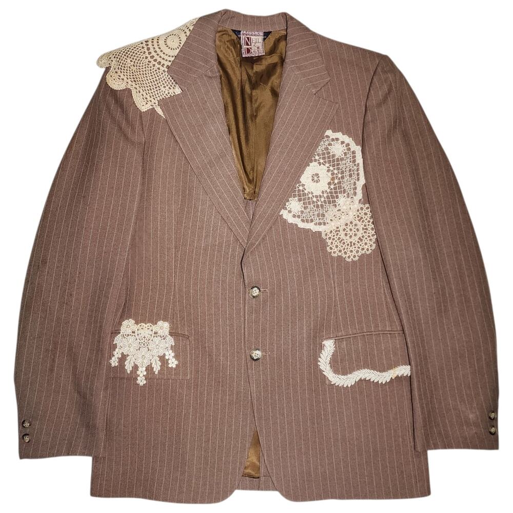 Vintage American Craftsman Blazer Suit Jacket Womens Size 2 Read Desc Grandma